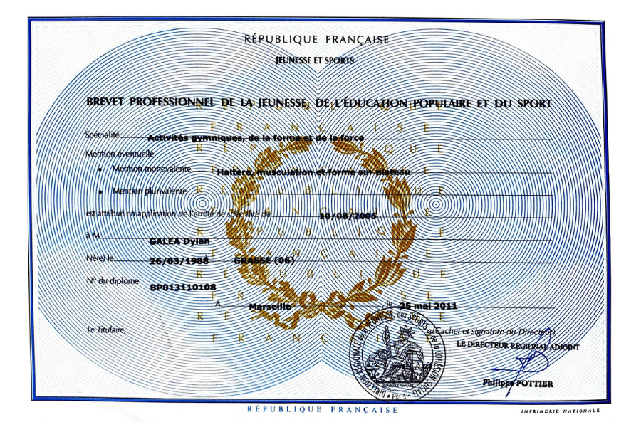 Diplôme BPJEPS de préparateur physique, CREPS de Boulouris