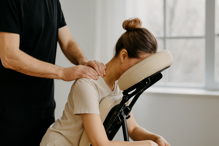 Tarif massage assis en entreprise : nos formules (2026) solto massage assis var